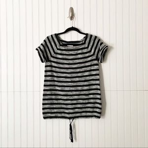 Lou & Grey XS Striped Top Drawstring Waist